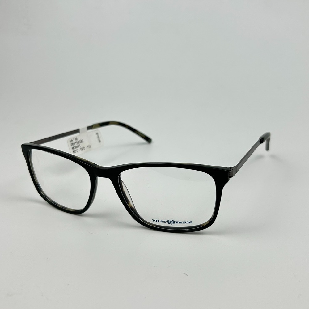 Phat Farm HV719 Unisex Adults Eyeglasses Frame Olive Green Cat Eye 60-19-155 mm